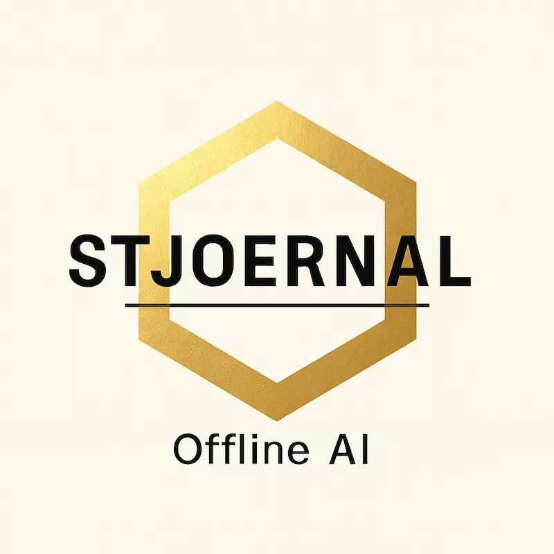 Stjoernal Offline AI hexagon logo